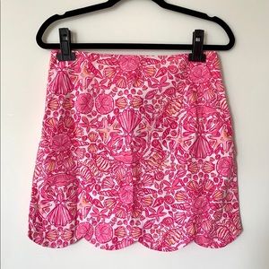 Lilly Pulitzer Scalloped Mini Skirt